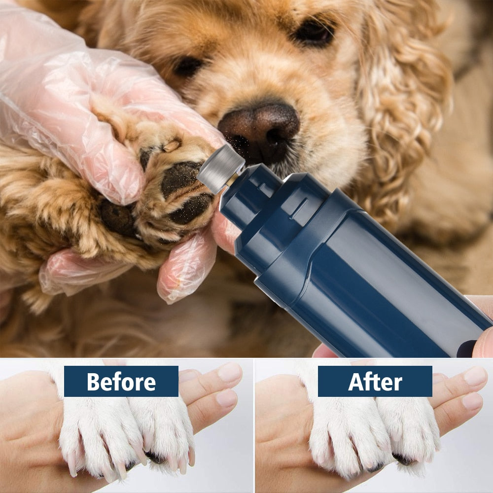 Electric Pet Nail Clipper & Grinder – Cat & Dog Claw Trimmer
