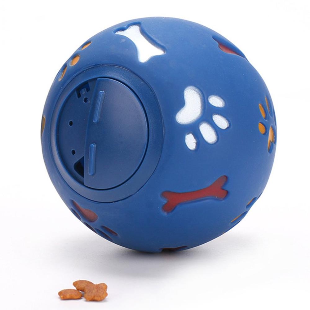IQ Food Dispensing Dog Ball – Bite-Resistant Rubber Tooth Cleaning Toy