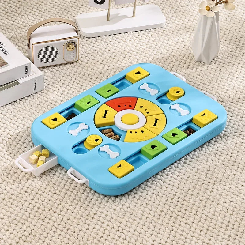 Dog Puzzle Toy & Slow Feeder Bowl — Interactive IQ Training Game
