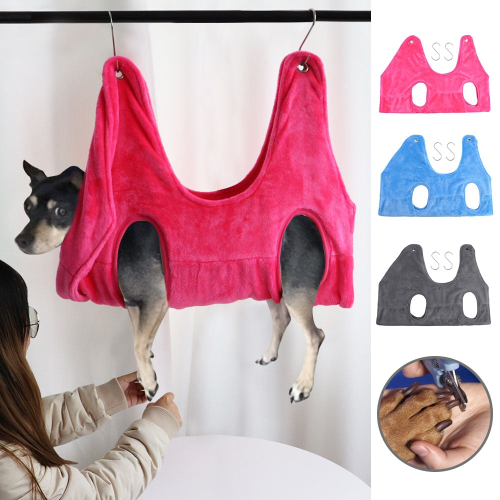 Pet Grooming Hammock – Cat & Dog Nail Trimming Restraint Bag