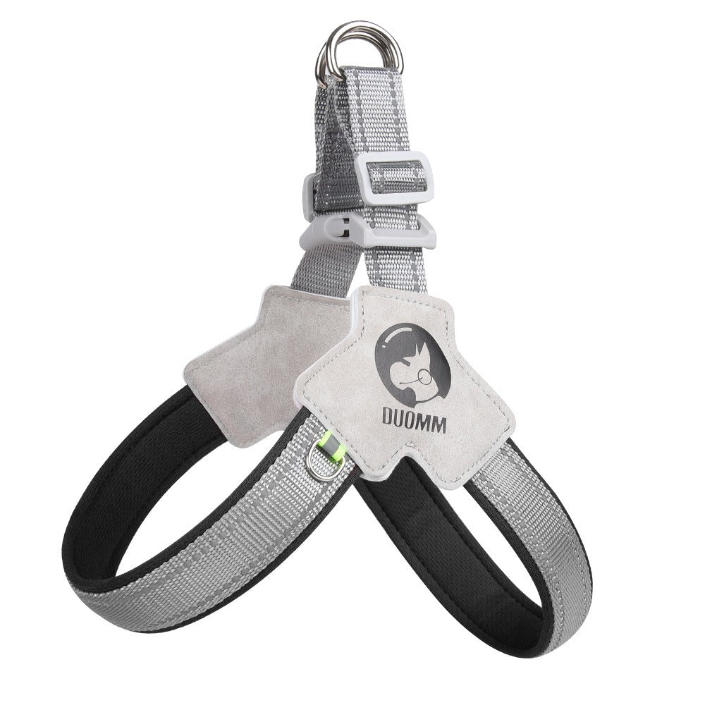 Saddle Dog Chest Harness – Breathable Reflective No-Pull Dog Vest