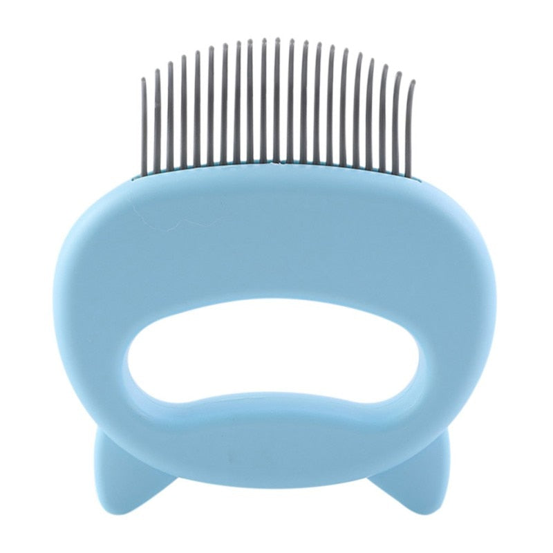 Shell-Shaped Pet Massage Brush – Cat Hair Removal Grooming Tool