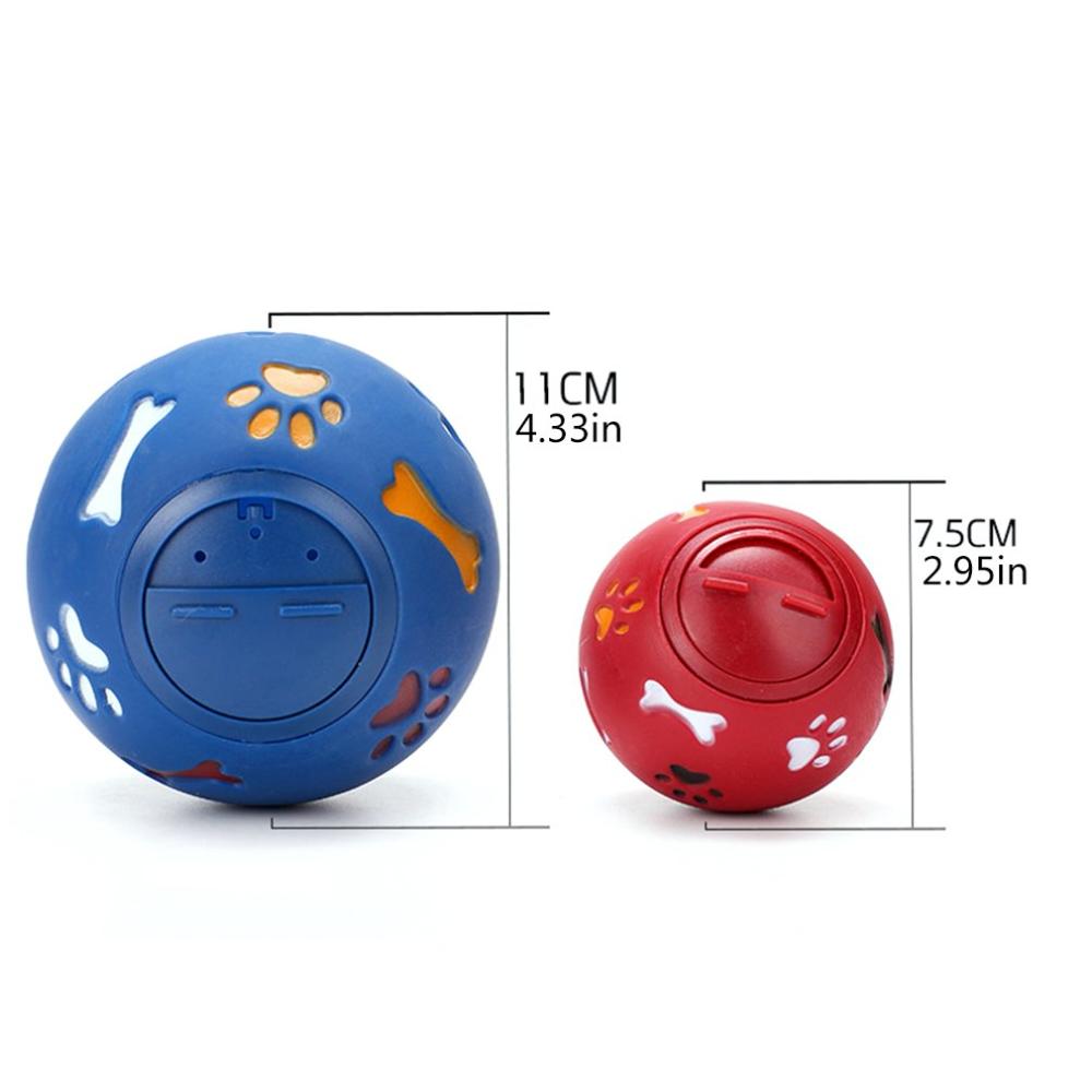 IQ Food Dispensing Dog Ball – Bite-Resistant Rubber Tooth Cleaning Toy