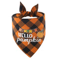 Thanksgiving Cotton Plaid Pet Bandana – Holiday Scarf & Bib for Dogs & Cats