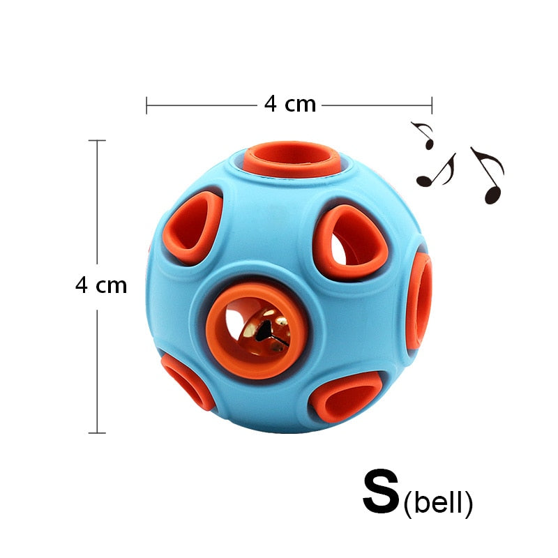 Interactive Rubber Dog Ball Toy – Food Dispensing Chew Toy for Dogs