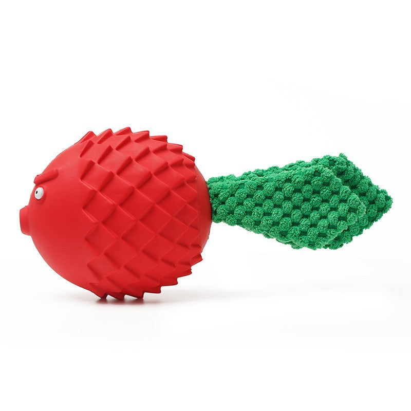 Rubber Squeaky Dog Molar Toy – Vocalization Interactive Chew Toy