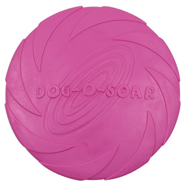 Soft Rubber Dog Flying Disc – Bite-Resistant Puppy Chew & Training Toy