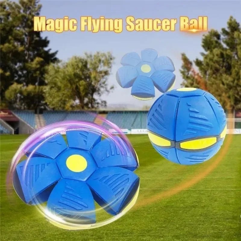 Light-Up UFO Dog Toy – Interactive Flying Saucer Ball for Dogs