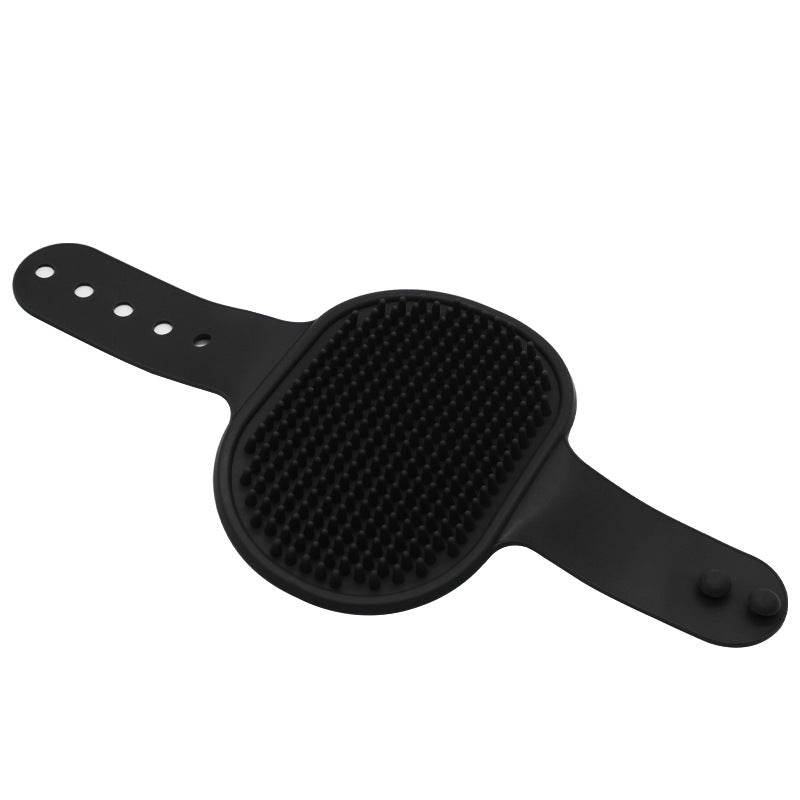 Silicone Pet Bath Brush – Soft Rubber Dog & Cat Grooming Massage Comb