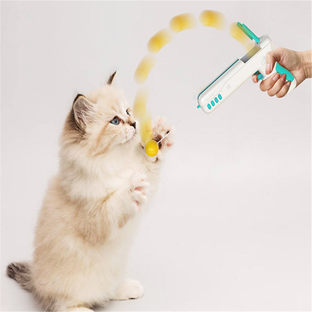Interactive Cat Feather Tumbler Toy – Scratcher & Teaser Pole for Cats