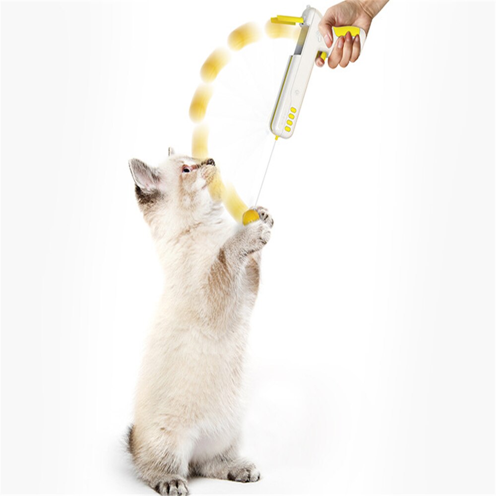 Interactive Cat Feather Tumbler Toy – Scratcher & Teaser Pole for Cats