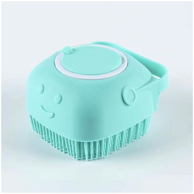 Pet Shower Massage Brush – Silicone Bath Grooming Glove for Dogs & Cats
