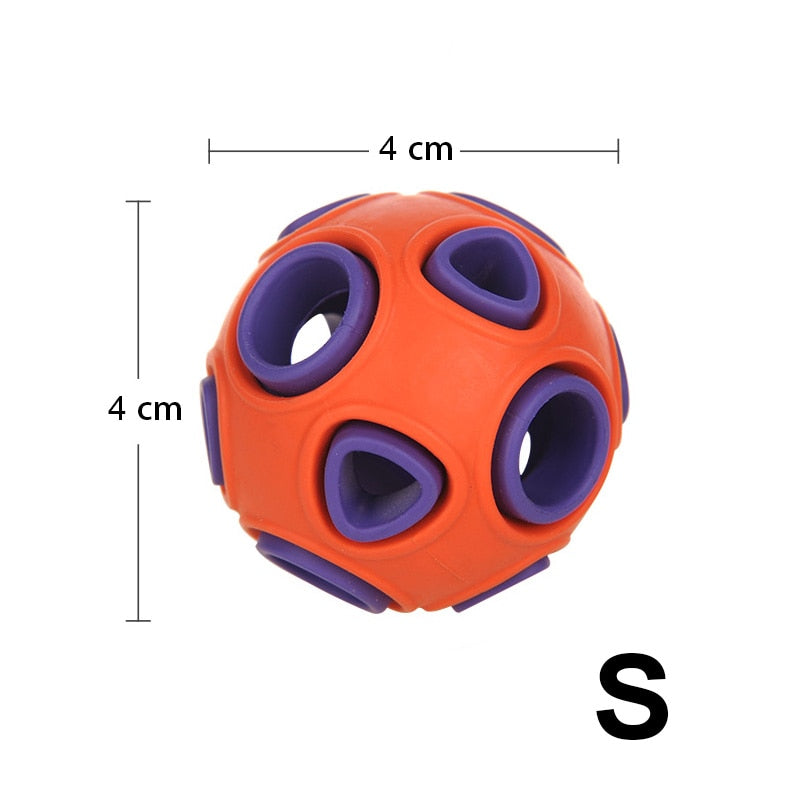Interactive Rubber Dog Ball Toy – Food Dispensing Chew Toy for Dogs