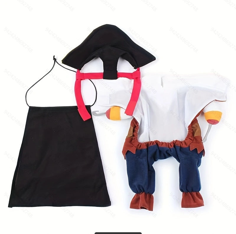 Pet Pirate Costume Set – Halloween & Christmas Dog Outfit