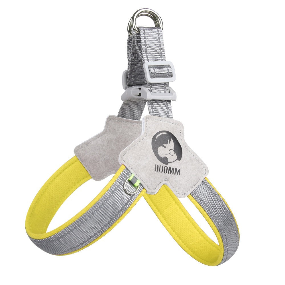 Saddle Dog Chest Harness – Breathable Reflective No-Pull Dog Vest