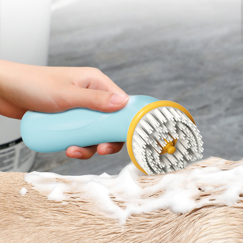 Handheld Pet Bath Brush – Silicone Grooming & Cleaning Tool for Dogs & Cats