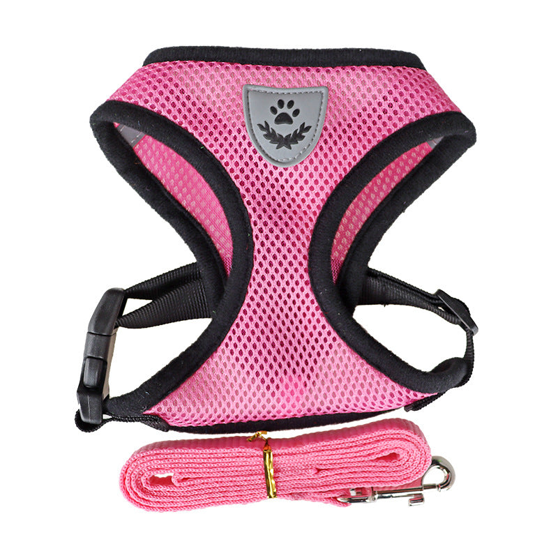 Rope Dog Chest Harness – Adjustable Undershirt Style Walking Vest