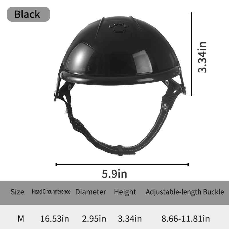 Pet Motorcycle Helmet – Outdoor Sport Headwear for Dogs & Cats
