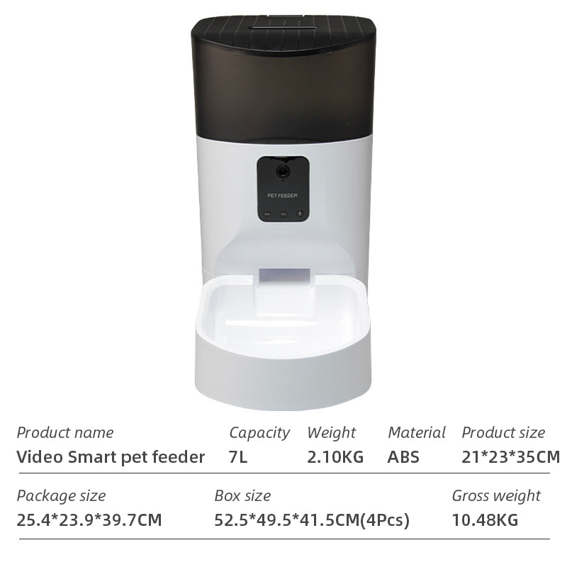 WiFi Smart Automatic Pet Feeder – App-Controlled Dog & Cat Food Dispenser