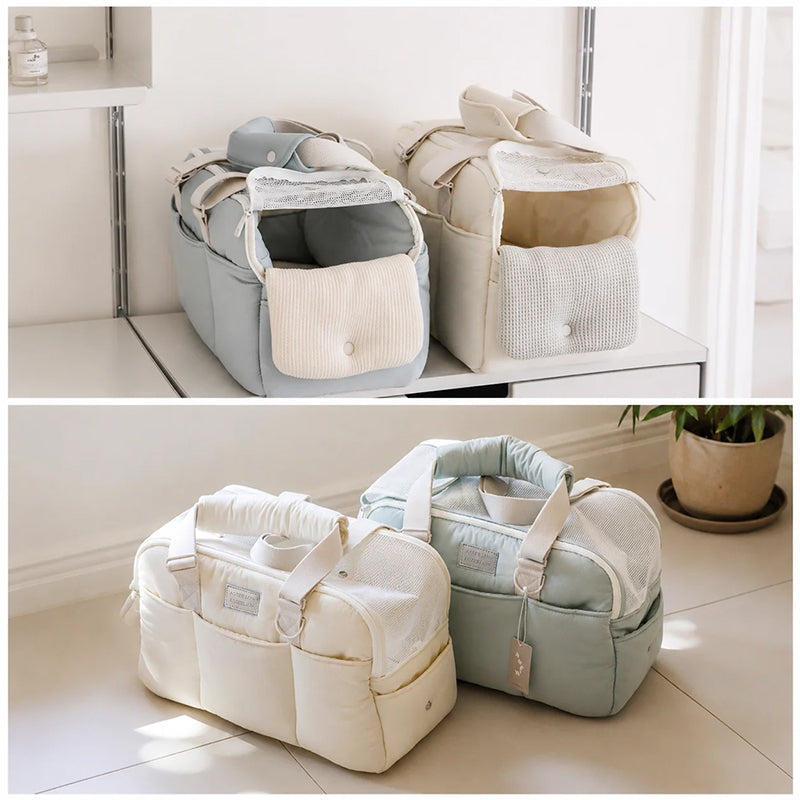 Winter Cat Carrier Bag – Large Breathable Shoulder Pet Travel Bag