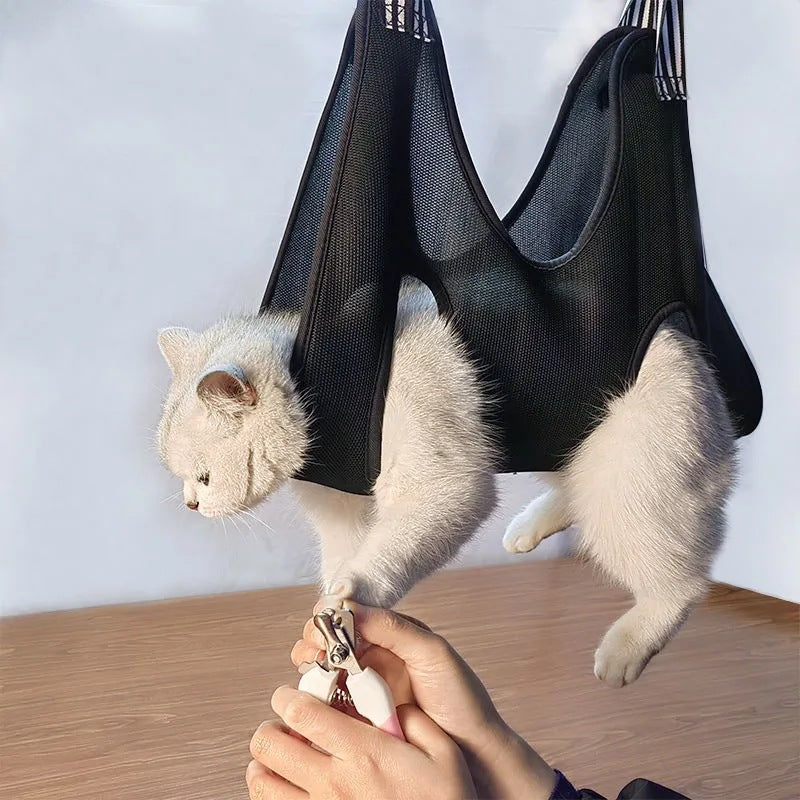Pet Grooming Hammock — No-Stress Nail Trimming Restraint Bag