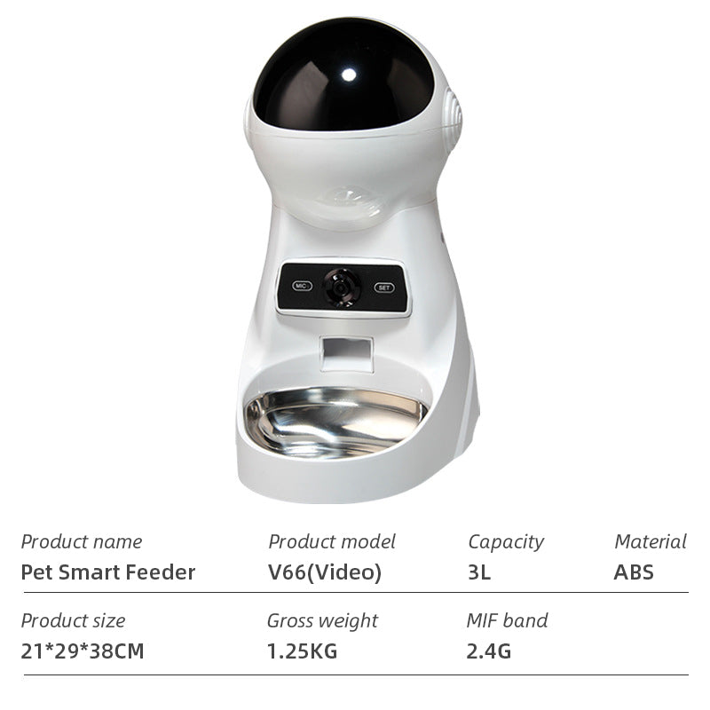 WiFi Smart Automatic Pet Feeder – App-Controlled Dog & Cat Food Dispenser