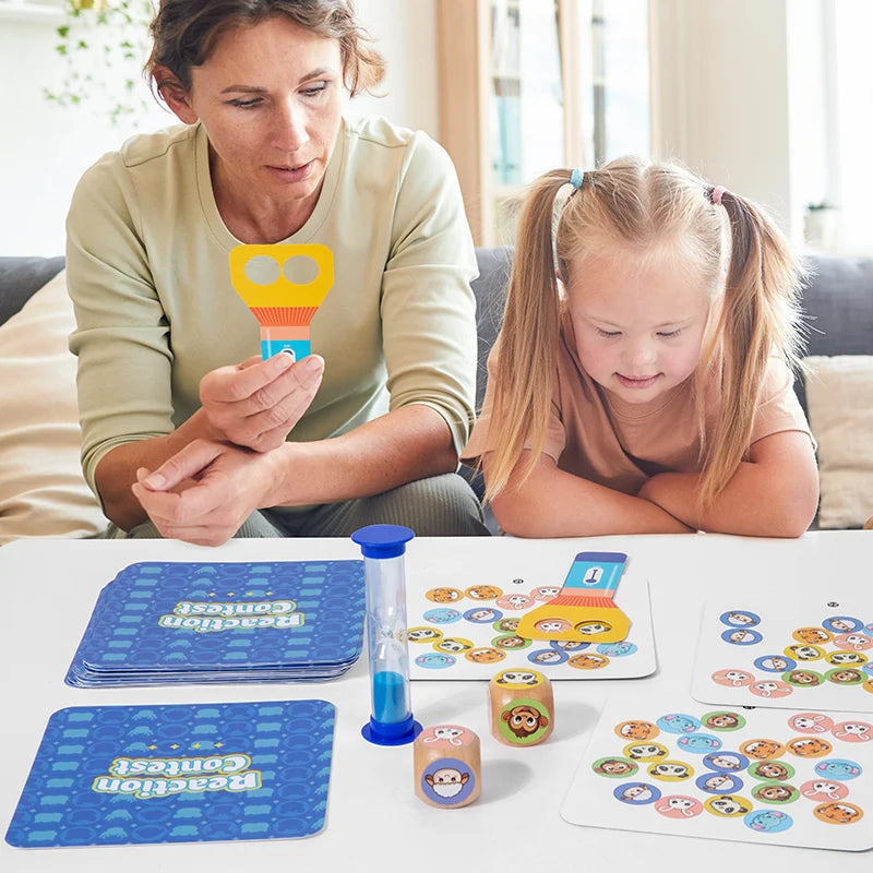 Exercise children's attention focus training and interactive toys for puzzle board games for children aged 3 to 6