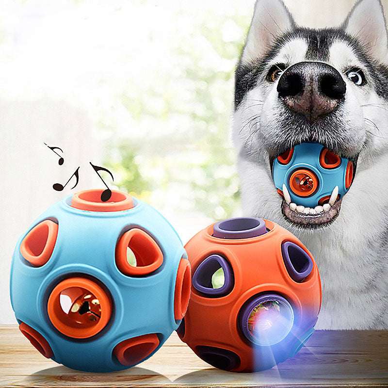 Interactive Rubber Dog Ball Toy – Food Dispensing Chew Toy for Dogs