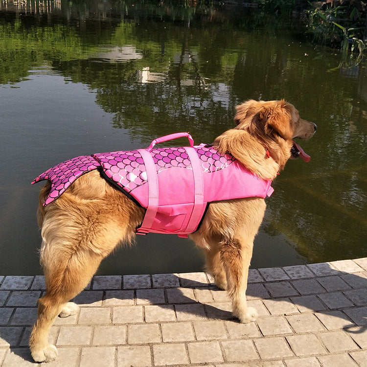 Dog Life Jacket – Shark & Mermaid Swimsuit Safety Vest for Dogs
