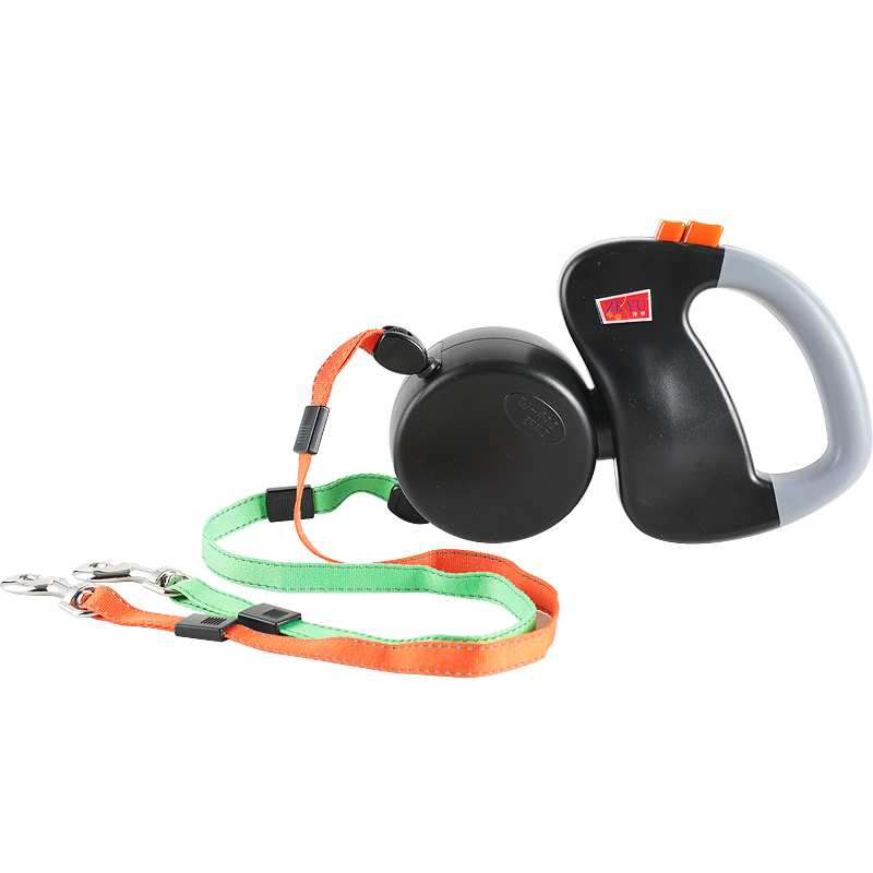 Double Dog Leash – Anti-Tangle Retractable Rope for Two Dogs
