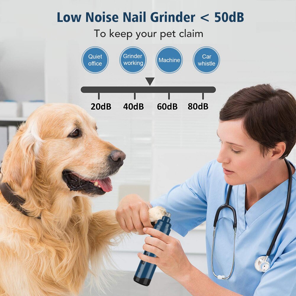 Electric Pet Nail Clipper & Grinder – Cat & Dog Claw Trimmer