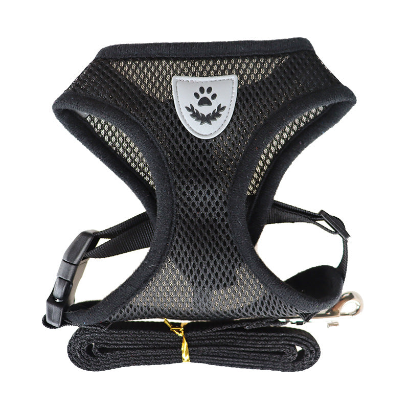 Rope Dog Chest Harness – Adjustable Undershirt Style Walking Vest