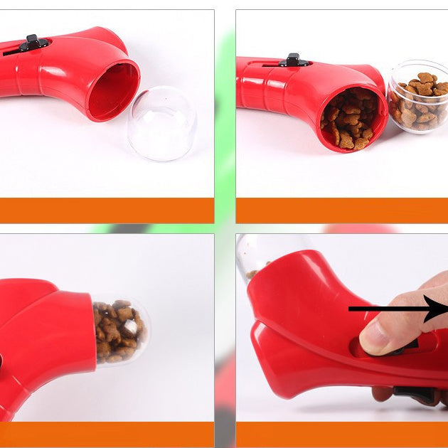 Pet Treat Launcher Feeder Toy – Interactive Food Dispensing Toy for Dogs & Cats