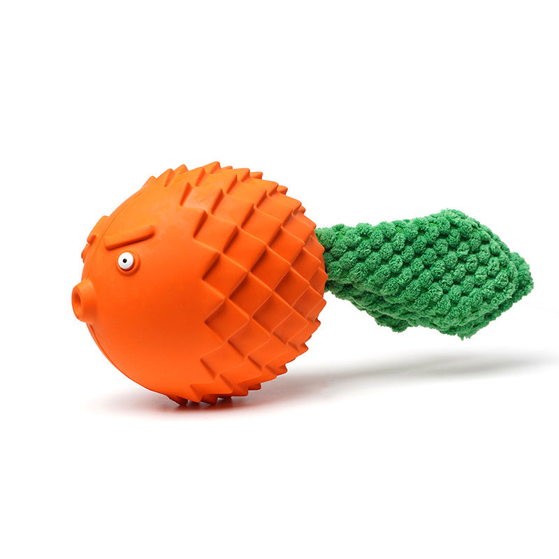 Rubber Squeaky Dog Molar Toy – Vocalization Interactive Chew Toy