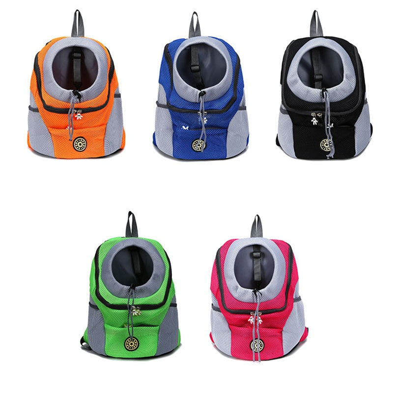 Mesh Pet Travel Backpack – Double Shoulder Portable Dog & Cat Carrier Bag