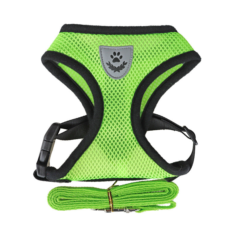 Rope Dog Chest Harness – Adjustable Undershirt Style Walking Vest