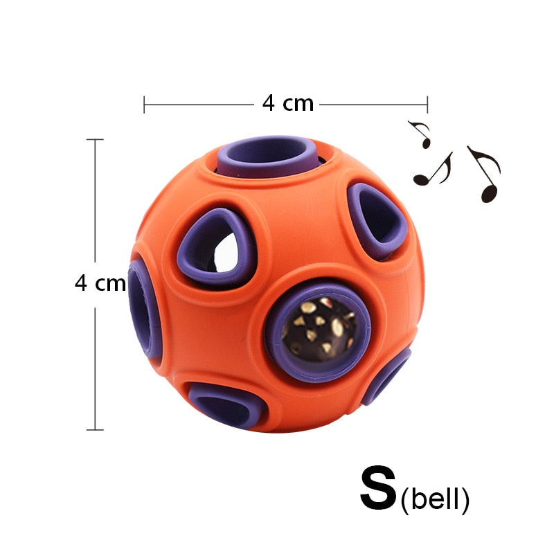 Interactive Rubber Dog Ball Toy – Food Dispensing Chew Toy for Dogs