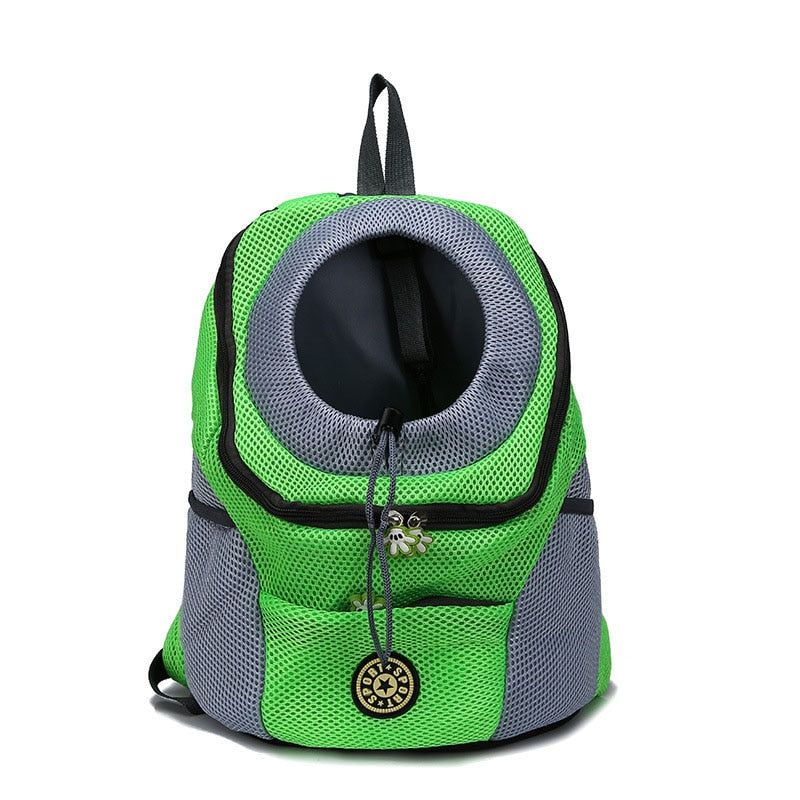 Mesh Pet Travel Backpack – Double Shoulder Portable Dog & Cat Carrier Bag