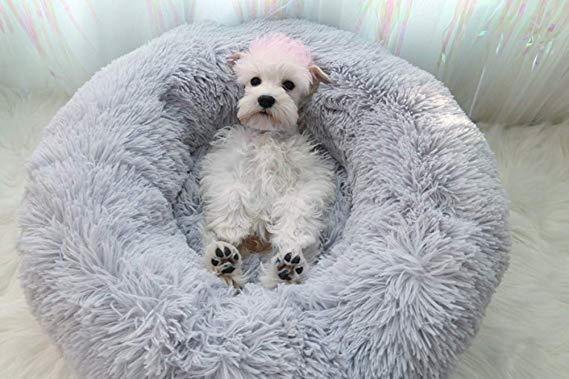 Plush Pet Dog Bed – Soft Kennel Cushion for Dogs & Cats