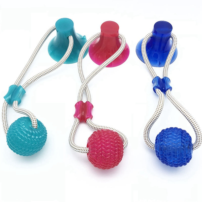 Suction Cup Dog Molar Toy – Interactive TPR Chew & Teeth Cleaning Toy