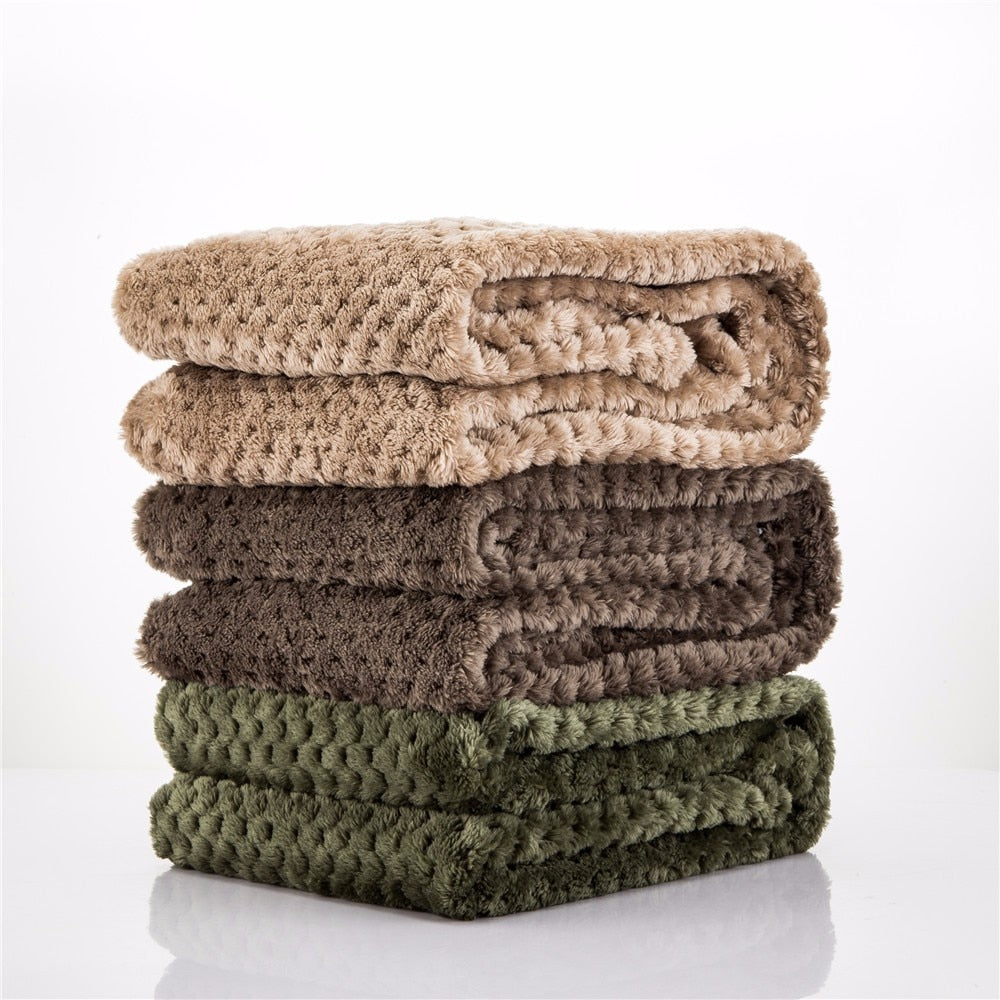 Warm Pet Blanket – Soft Cozy Dog & Cat Bed Cover