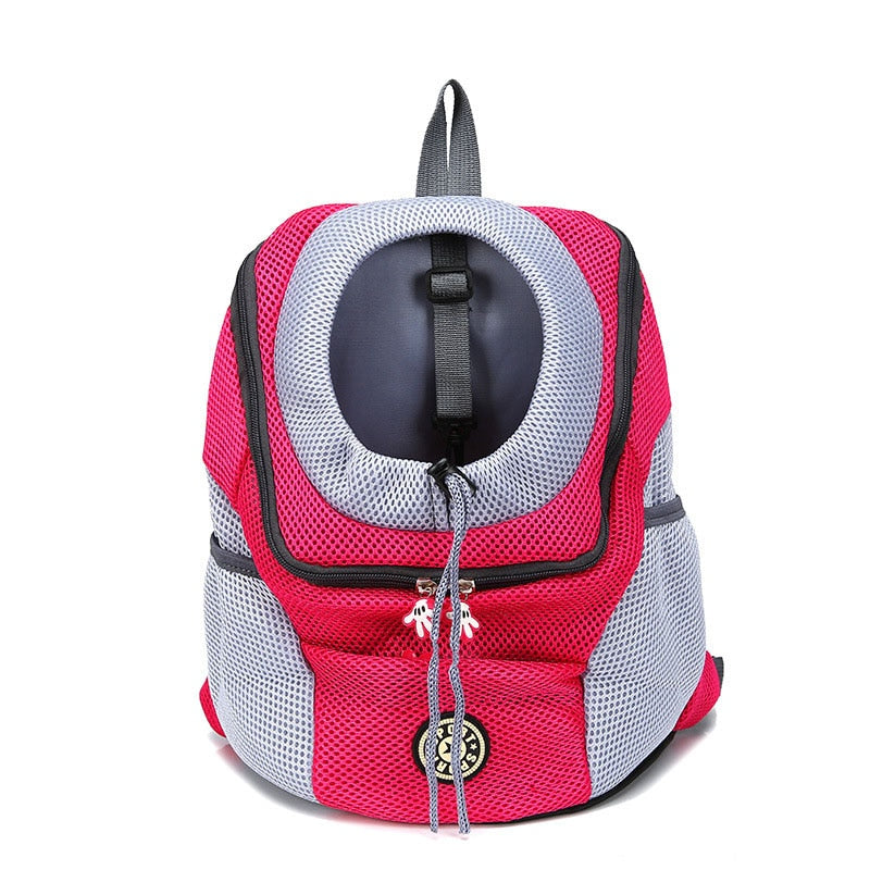 Mesh Pet Travel Backpack – Double Shoulder Portable Dog & Cat Carrier Bag
