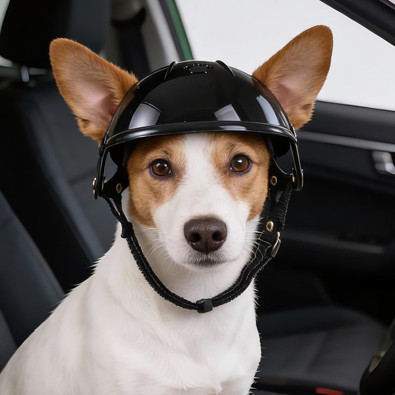 Pet Motorcycle Helmet – Outdoor Sport Headwear for Dogs & Cats