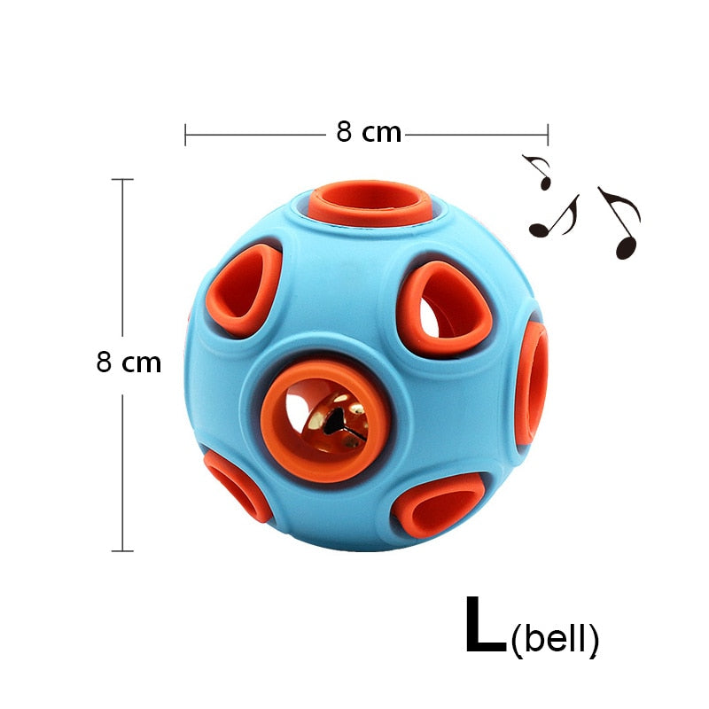 Interactive Rubber Dog Ball Toy – Food Dispensing Chew Toy for Dogs