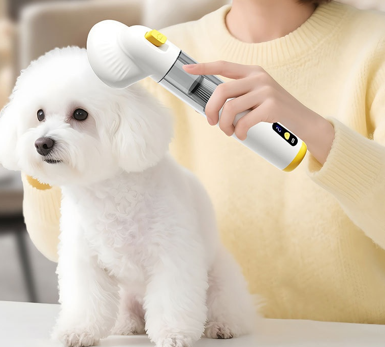 Pet Grooming Vacuum Kit – Multi-Function Hair Removal Brush & Blower