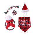 Christmas Pet Toy & Costume Set – Molar Cotton Rope Holiday Bundle