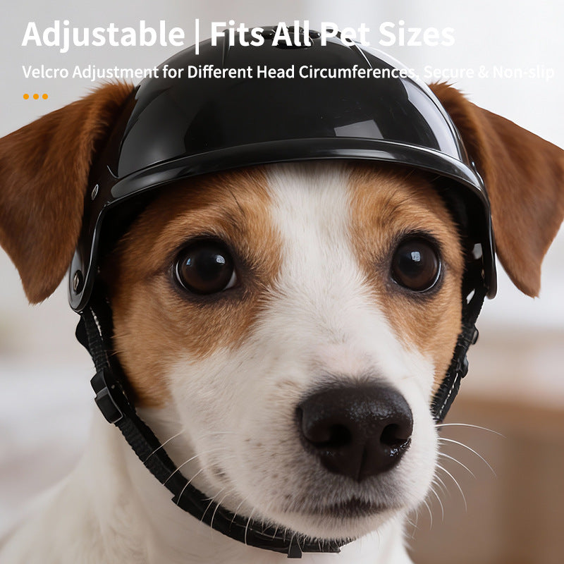 Pet Motorcycle Helmet – Outdoor Sport Headwear for Dogs & Cats