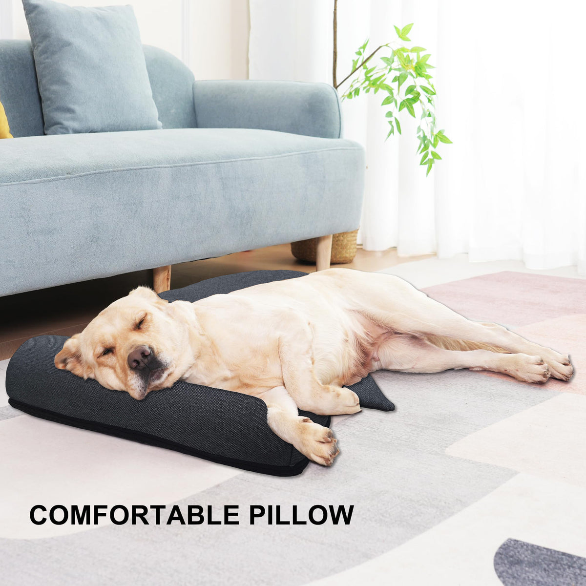 Dog Sleep Pillow – Soft Cotton & Oxford Cloth Pet Cushion