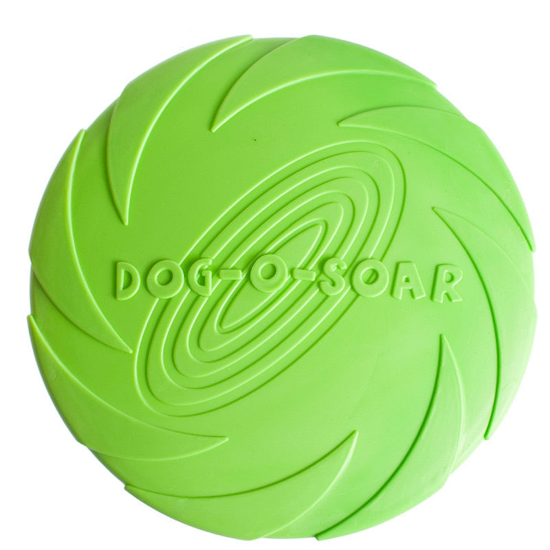 Soft Rubber Dog Flying Disc – Bite-Resistant Puppy Chew & Training Toy
