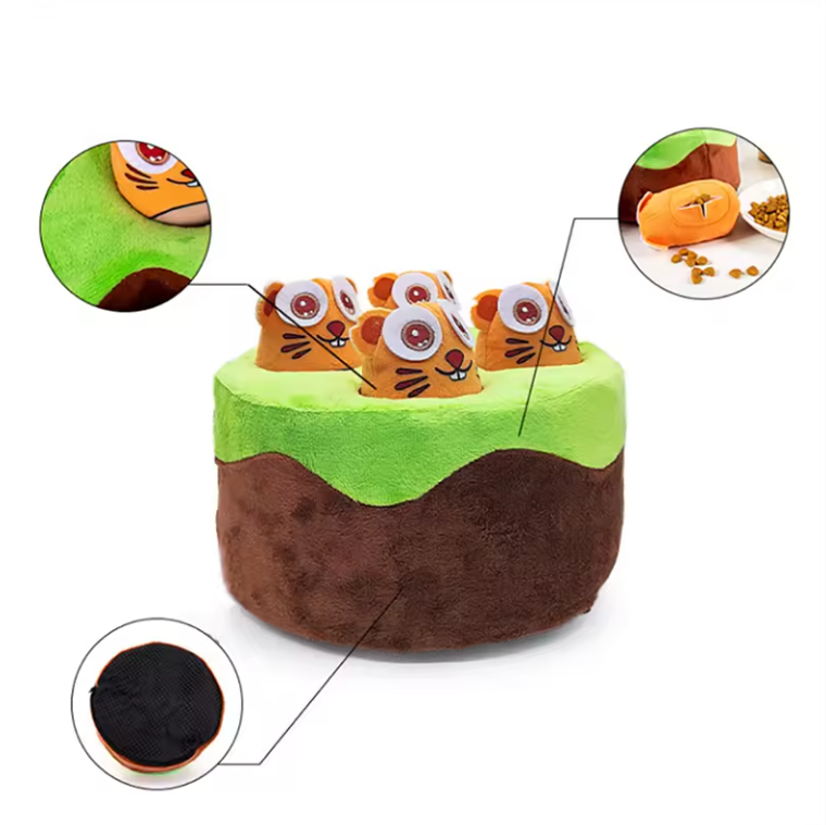 Hidden Food Dog Puzzle Toy – Sound & Bite-Resistant Interactive Set